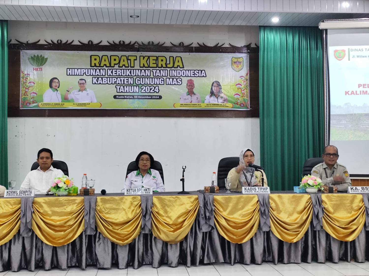 Kadis TPHP Prov. Kalteng Menjadi Narasumber pada Rapat Kerja DPC HKTI