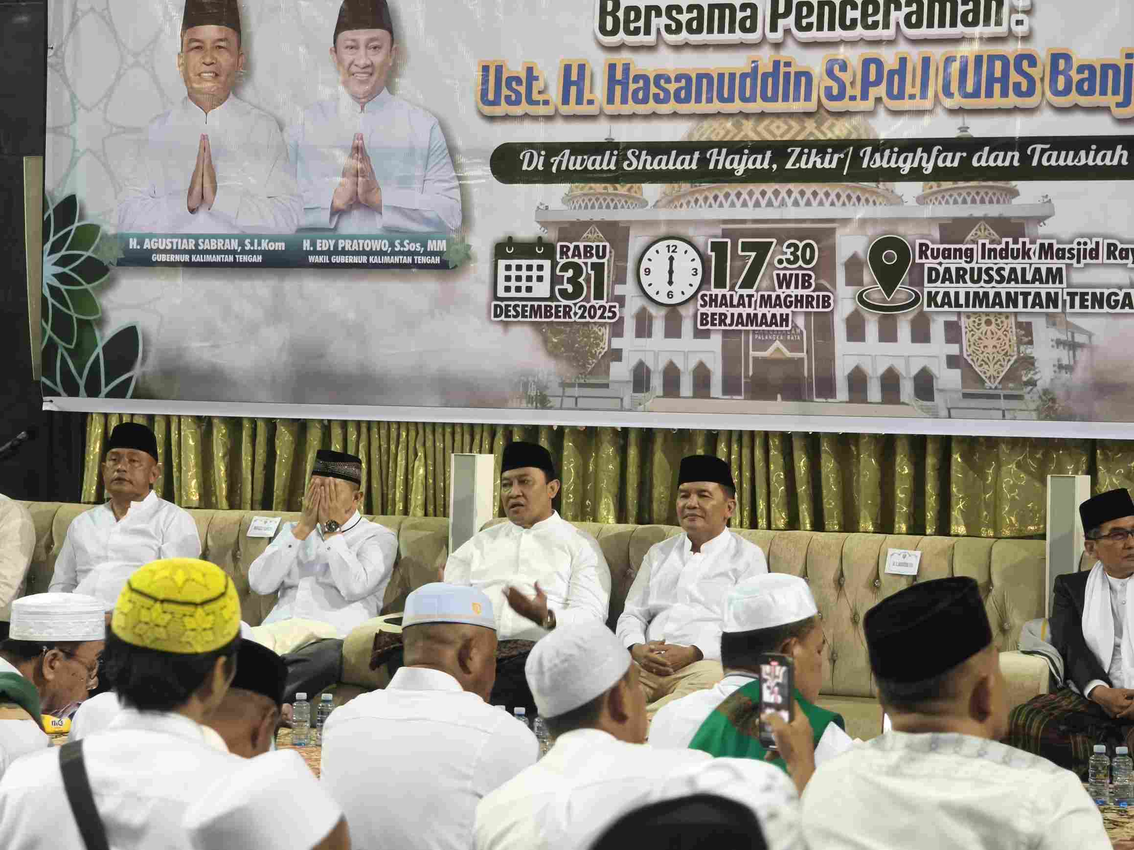 Gubernur Kalteng Serukan Muhasabah di Momentum Isra Mi’raj dan Pergantian Tahun