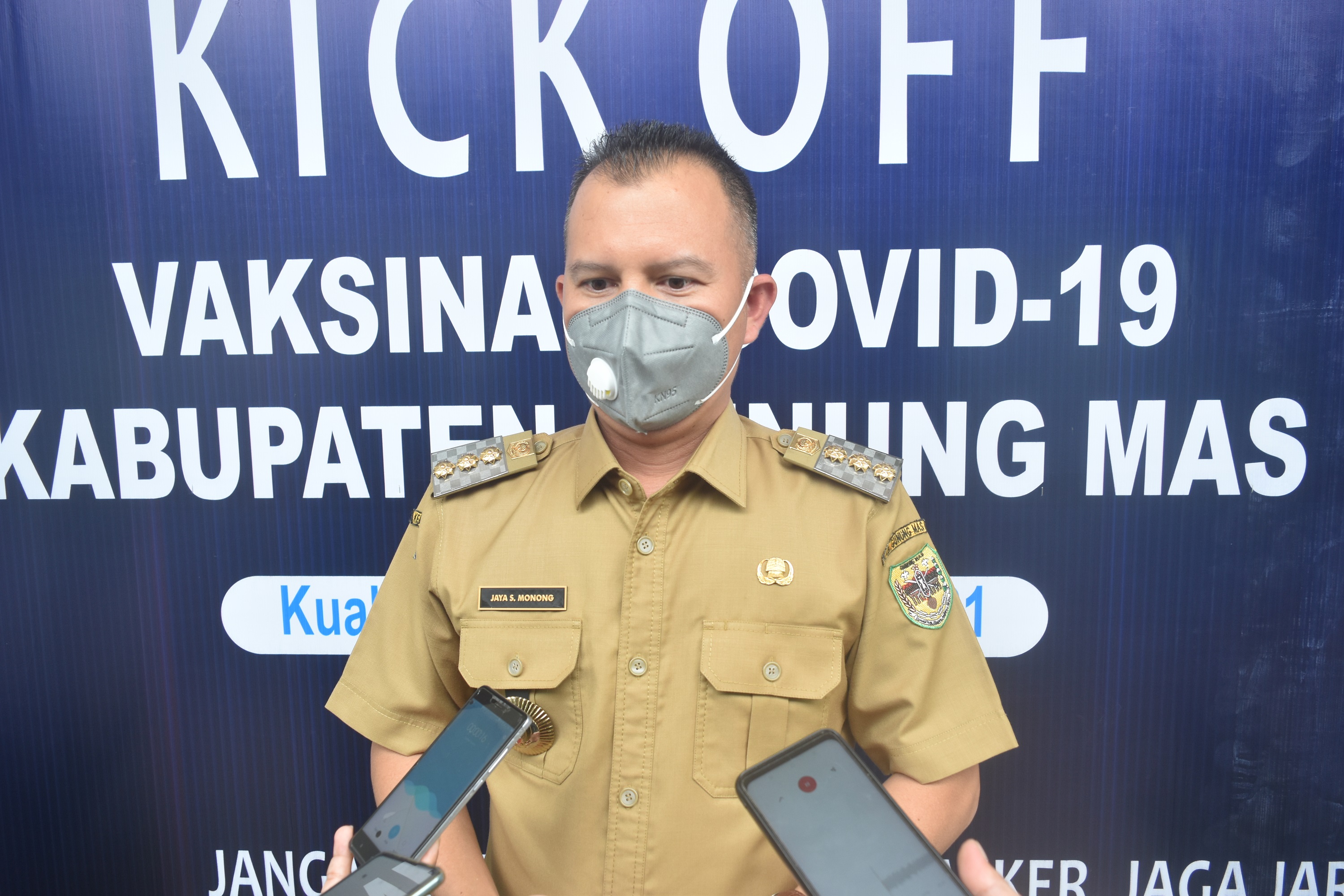Ini Tanggapan Bupati Gumas Usai Divaksin