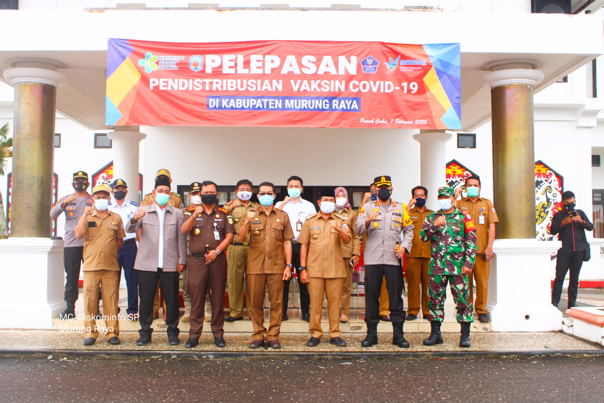 Pendistribusian Vaksin Covid-19 ke Puskesmas di Kabupaten Murung Raya