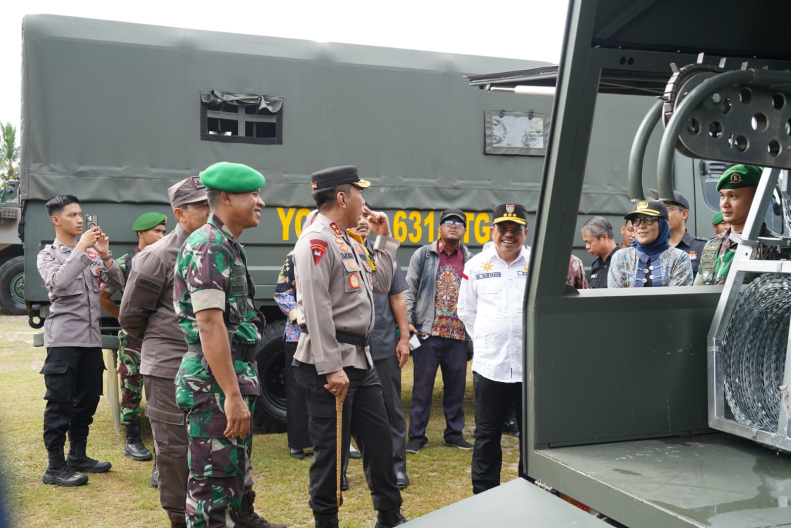 Sekda Nuryakin Hadiri Apel Gelar Kekuatan Pengamanan Pemilu Internal TNI Tahun 2024 bersama Panglima TNI secara Hybrid