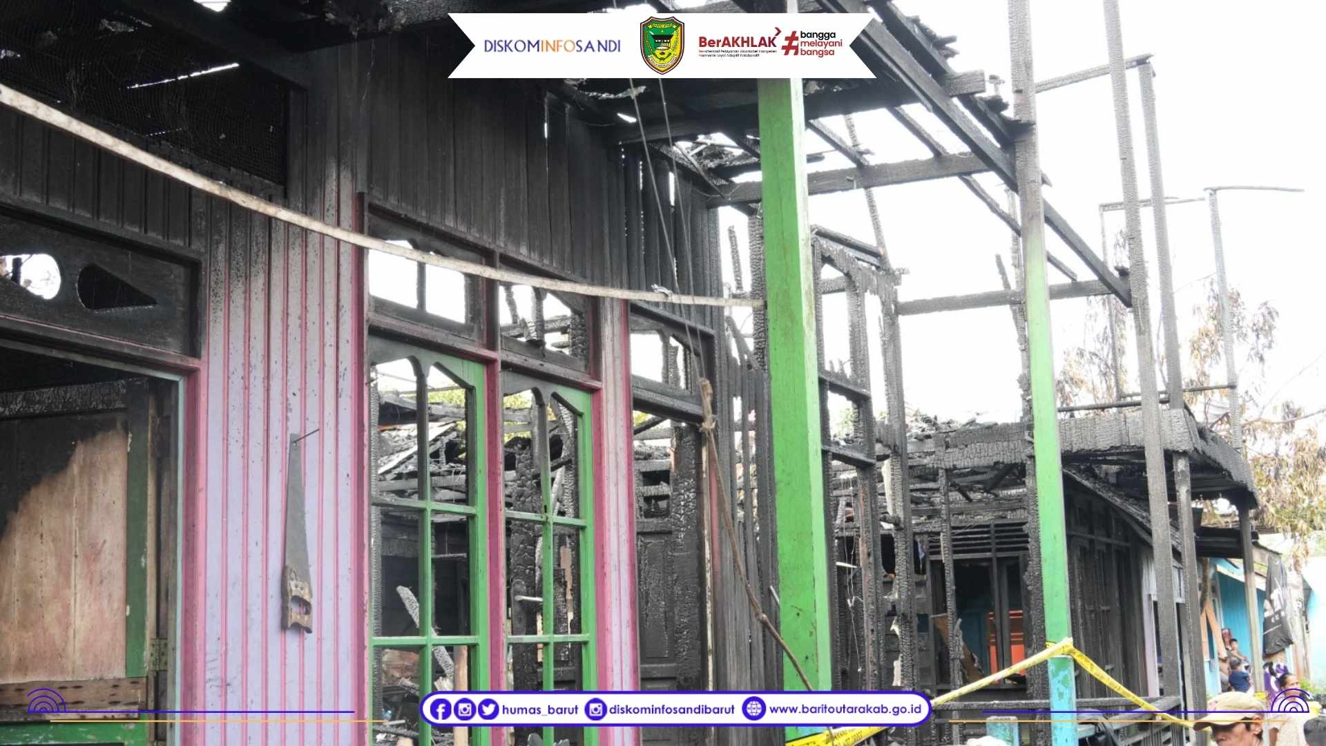 Pemkab Barito Utara Salurkan Bantuan Cepat untuk Korban Kebakaran Jalan Meranti