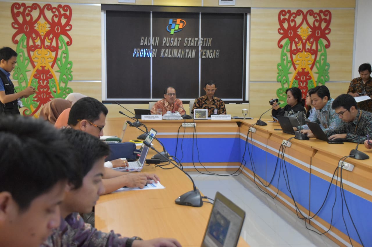 BPS Kalteng Gelar Konferensi Pers Berita Resmi Statistik