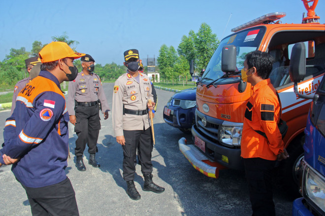 Apel Simulasi Karhutla, Kapolres Kobar Ajak Tingkatkan Sinergi dan Kolaborasi Satgas