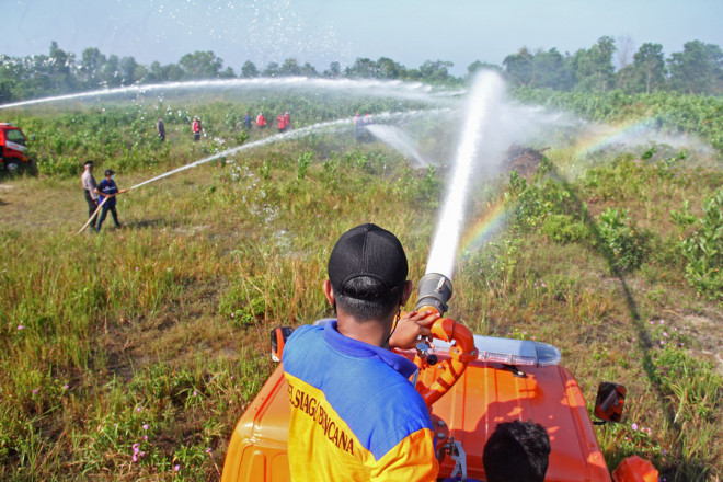 Apel Simulasi Karhutla, Kapolres Kobar Ajak Tingkatkan Sinergi dan Kolaborasi Satgas