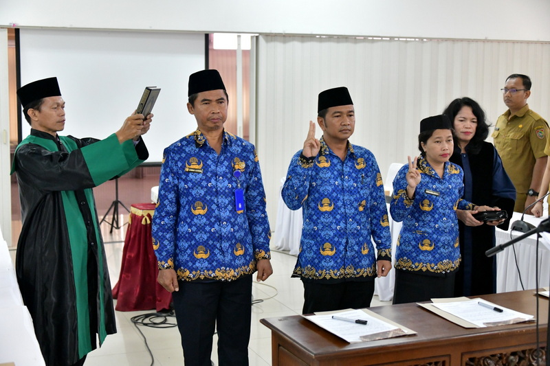Bappedalitbang Gelar Pelantikan Pejabat Fungsional Perencana Lingkup Prov. Kalteng 