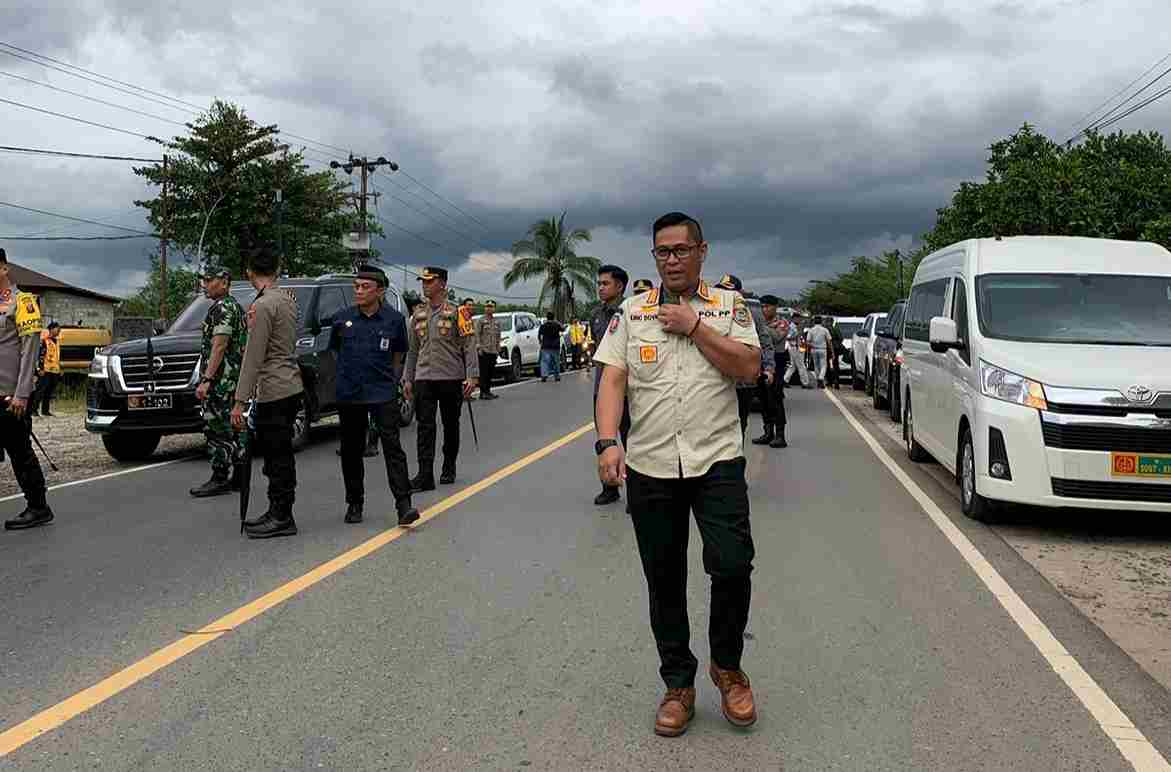 Pengawalan Satpol PP Kalteng, Pastikan Kunjungan Kerja Gubernur di Kabupaten Kotim Aman dan Lancar