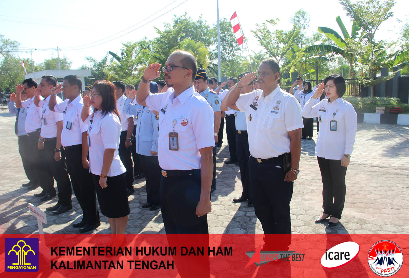 Peringati Hari Lahir Pancasila, Kanwil Kalteng Gelar Upacara Bendera