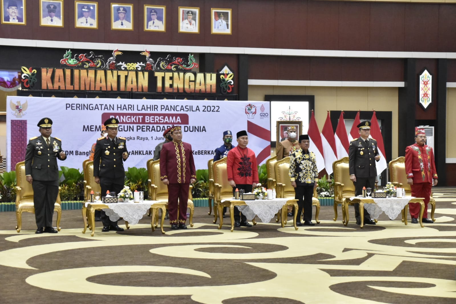 Gubernur Kalteng Ikuti Upacara Peringatan Hari Lahir Pancasila Tahun 2022