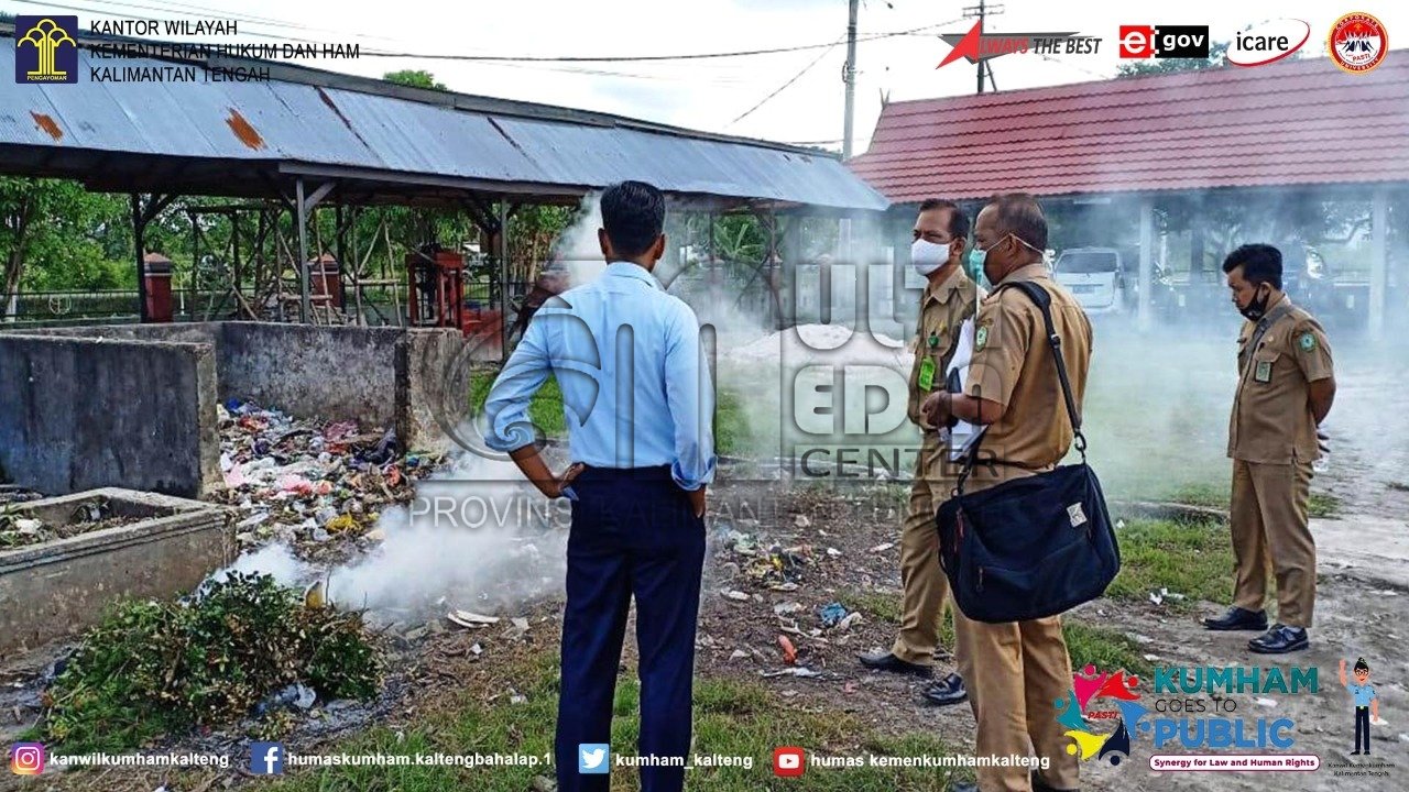 Koordinasi Kalapas Sampit Dengan Dinas Lingkungan Hidup Kotim Dalam Penanganan Sampah