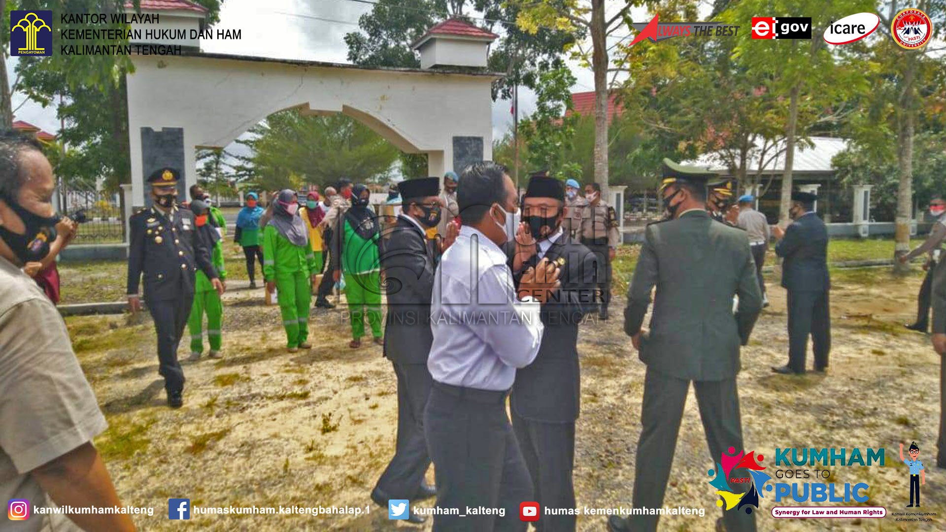 Kalapas Sukamara Hadiri HUT Bhayangkara Ke- 74 di Polres Sukamara