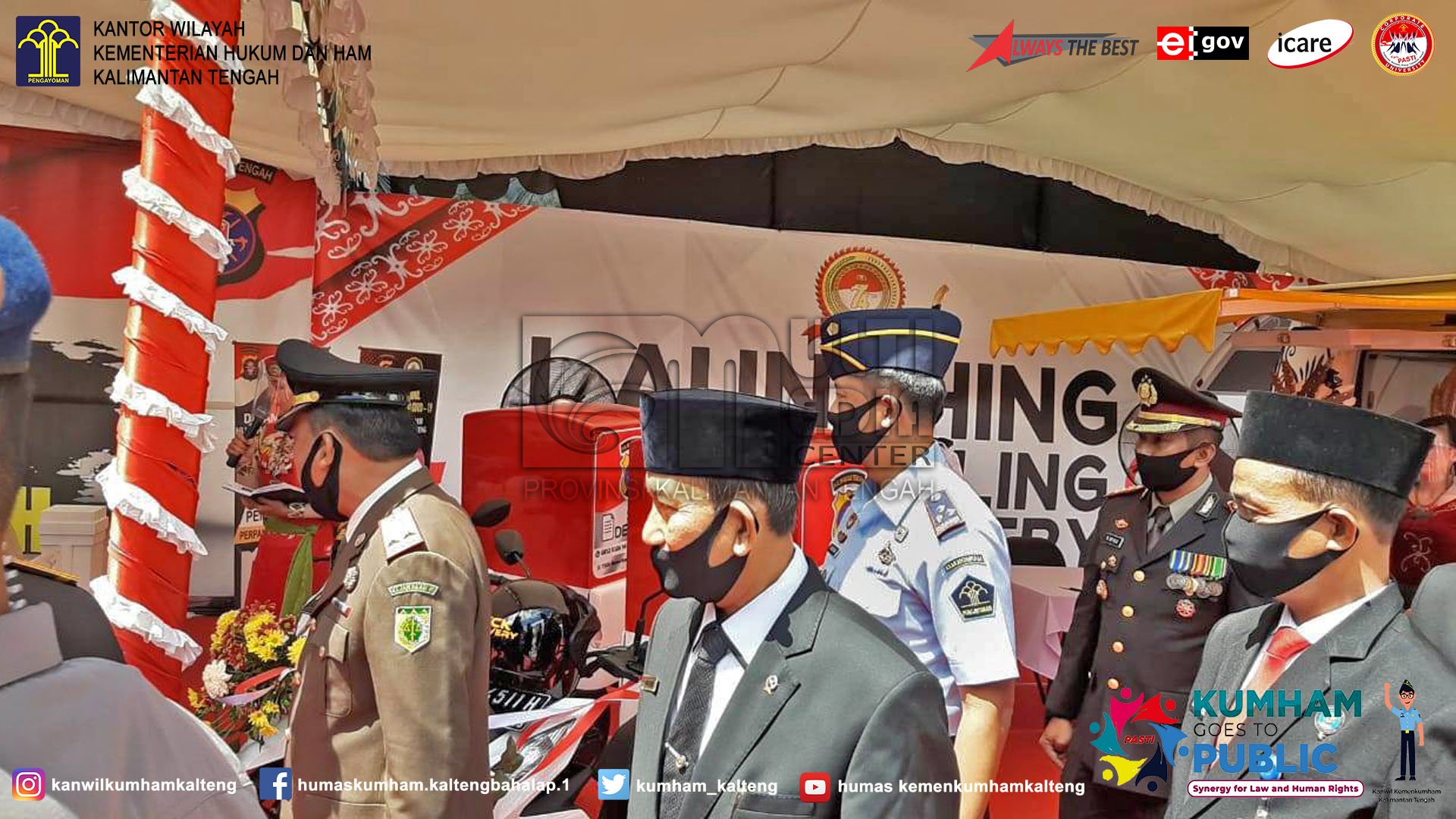 Kalapas Palangka Raya Wakili Kanwil Kemenkumham Kalteng Dalam Acara Hari Bhayangkara Ke-74 