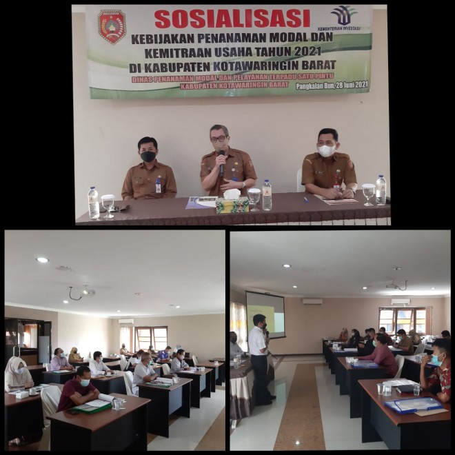 Tujuh Puluh Delapan Pelaku Usaha di Kobar Ikuti Sosialisasi Kebijakan Penanaman Modal dan Kemitraan Usaha