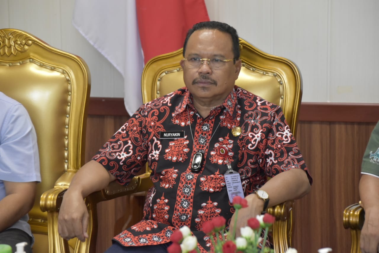 Sekretaris Daerah Prov. Kalteng Nuryakin Hadiri Rakor Persiapan dan Mitigasi Penyakit Mulut dan Kuku (PMK) terkait Iduladha secara Virtual