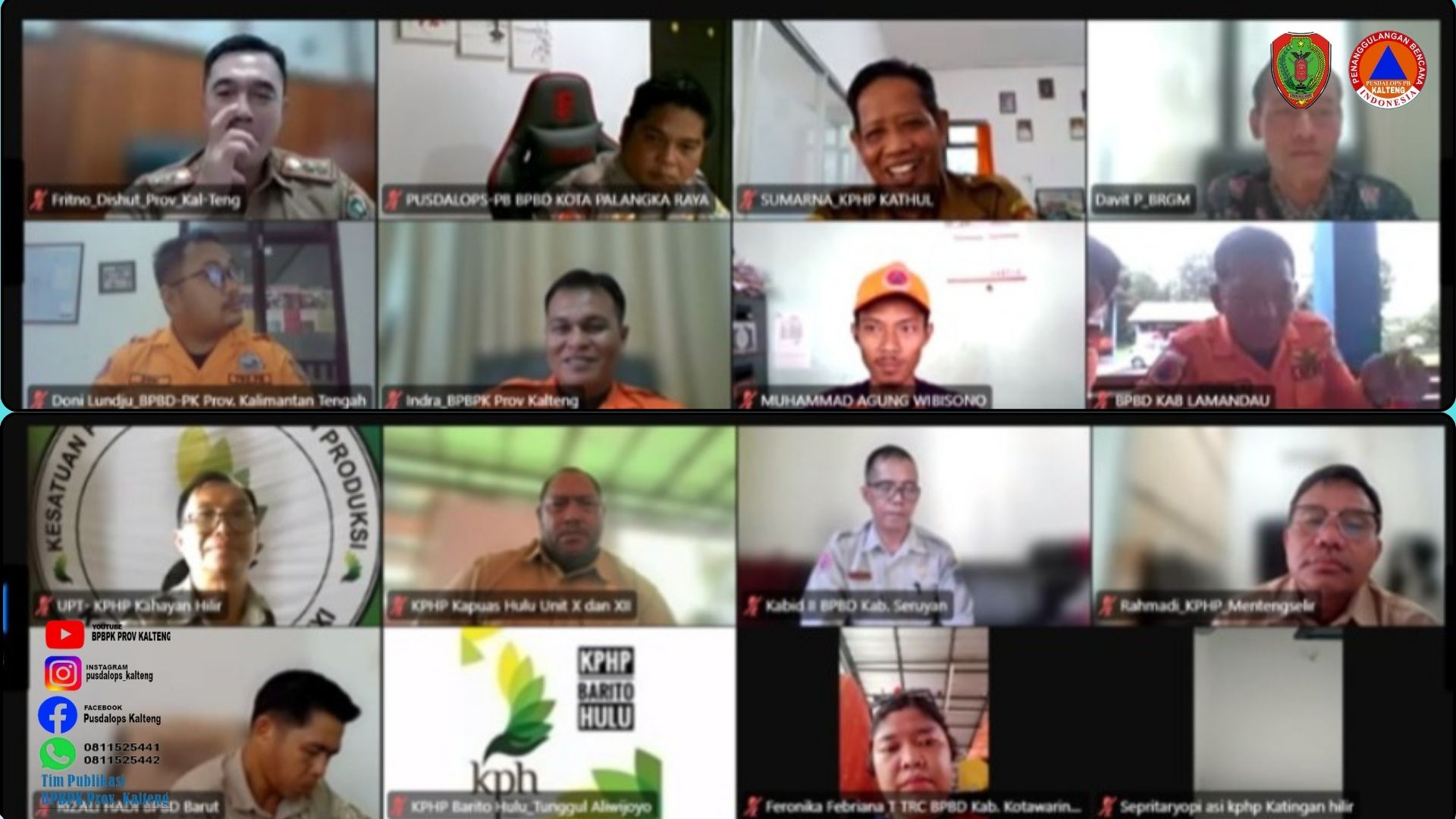 BPBPK Prov. Kalteng Gelar Rapat Rencana Aktivasi Posko dan Pos Lapangan Satgas Pengendali Karhutla 