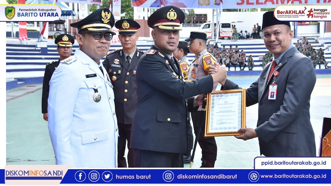 Pj. Bupati Barut Jadi Irup HUT Ke-79 Bhayangkara 