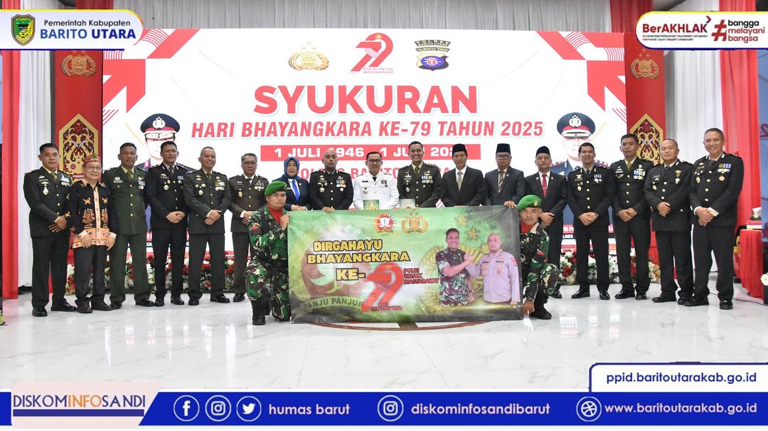 Pj. Bupati Barut Jadi Irup HUT Ke-79 Bhayangkara 