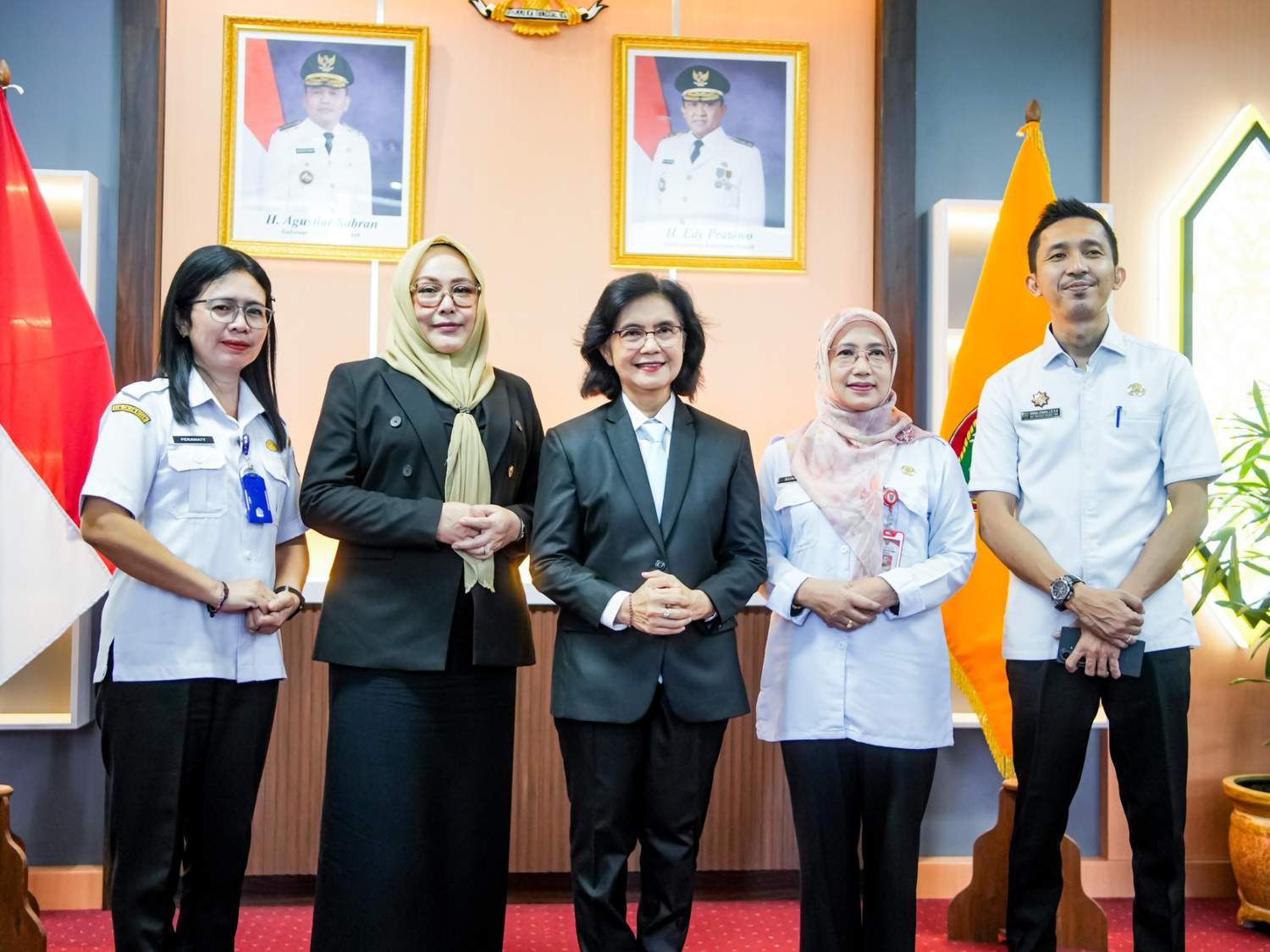 Akselerasi Pelayanan Publik, Pj. Sekda Sahkan Sertijab Kadis DPMPTSP, Dispursip, dan Diskominfosantik
