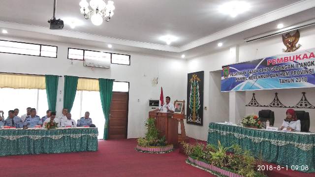 Pelatihan Dasar Cpns Kemenkumham Kalteng Gelombang III Tahun 2018 Diikuti  117 Peserta