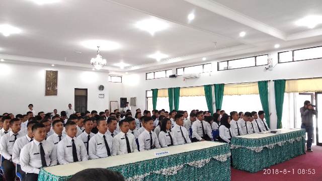 Pelatihan Dasar Cpns Kemenkumham Kalteng Gelombang III Tahun 2018 Diikuti  117 Peserta