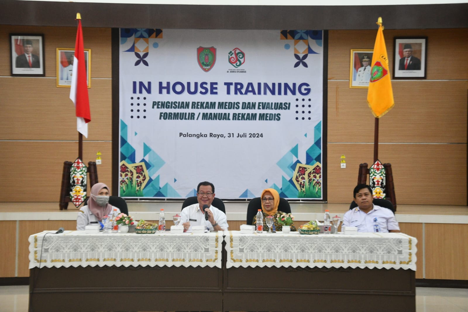 RSUD dr. Doris Sylvanus Adakan In House Training Pengisian dan Evaluasi Formulir/Manual Rekam Medis 