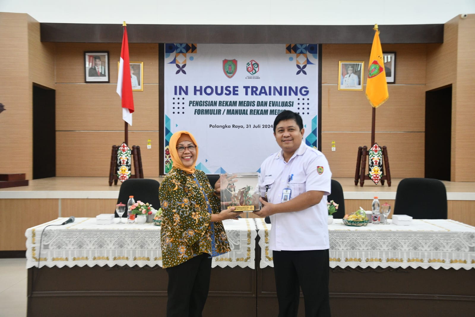 RSUD dr. Doris Sylvanus Adakan In House Training Pengisian dan Evaluasi Formulir/Manual Rekam Medis 