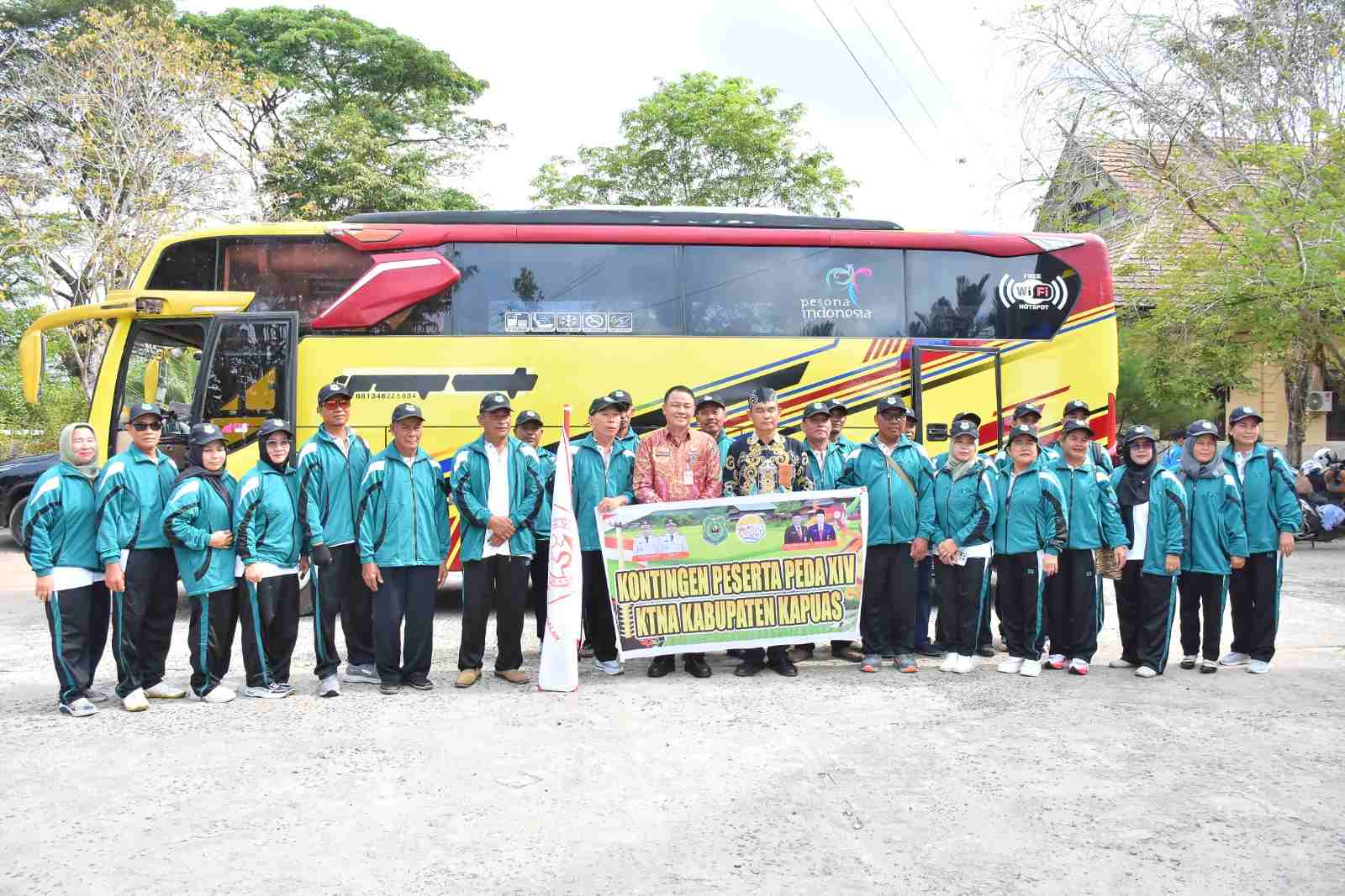 Sekda Kapuas Resmi Lepas Kontingen PEDA XIV KTNA Kabupaten Kapuas