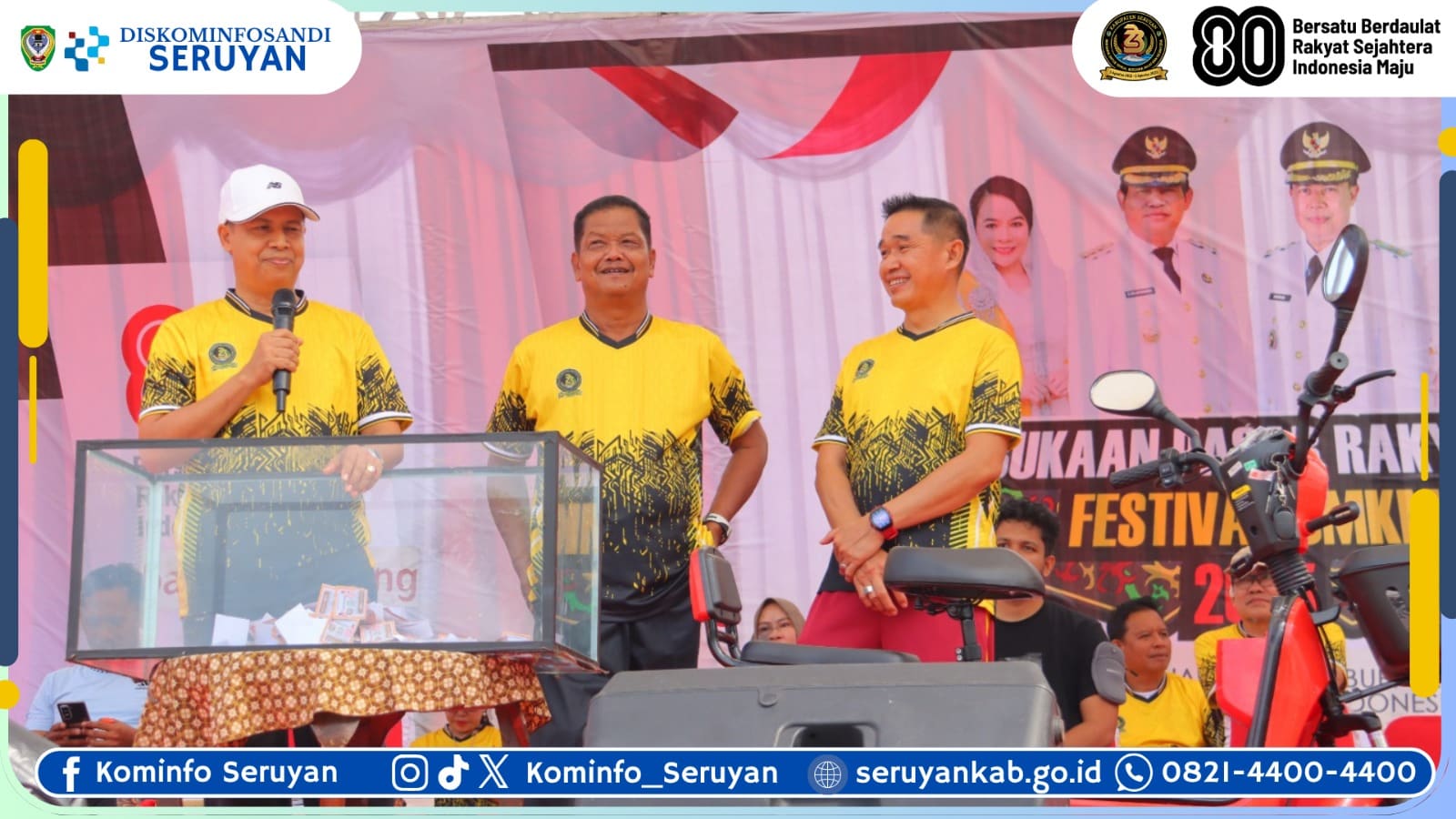 Senam Sehat Bersama Meriahkan Peringatan HUT Ke-23 Kabupaten Seruyan