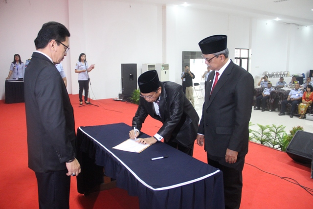 SERTIJAB KAKANWIL KEMENKUMHAM KALTENG DIHADIRI STAF AHLI MENTERI BIDANG HUBUNGAN ANTAR LEMBAGA 