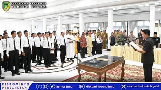 Bupati Lantik Damang Adat dan Peresmian Anggota BPD