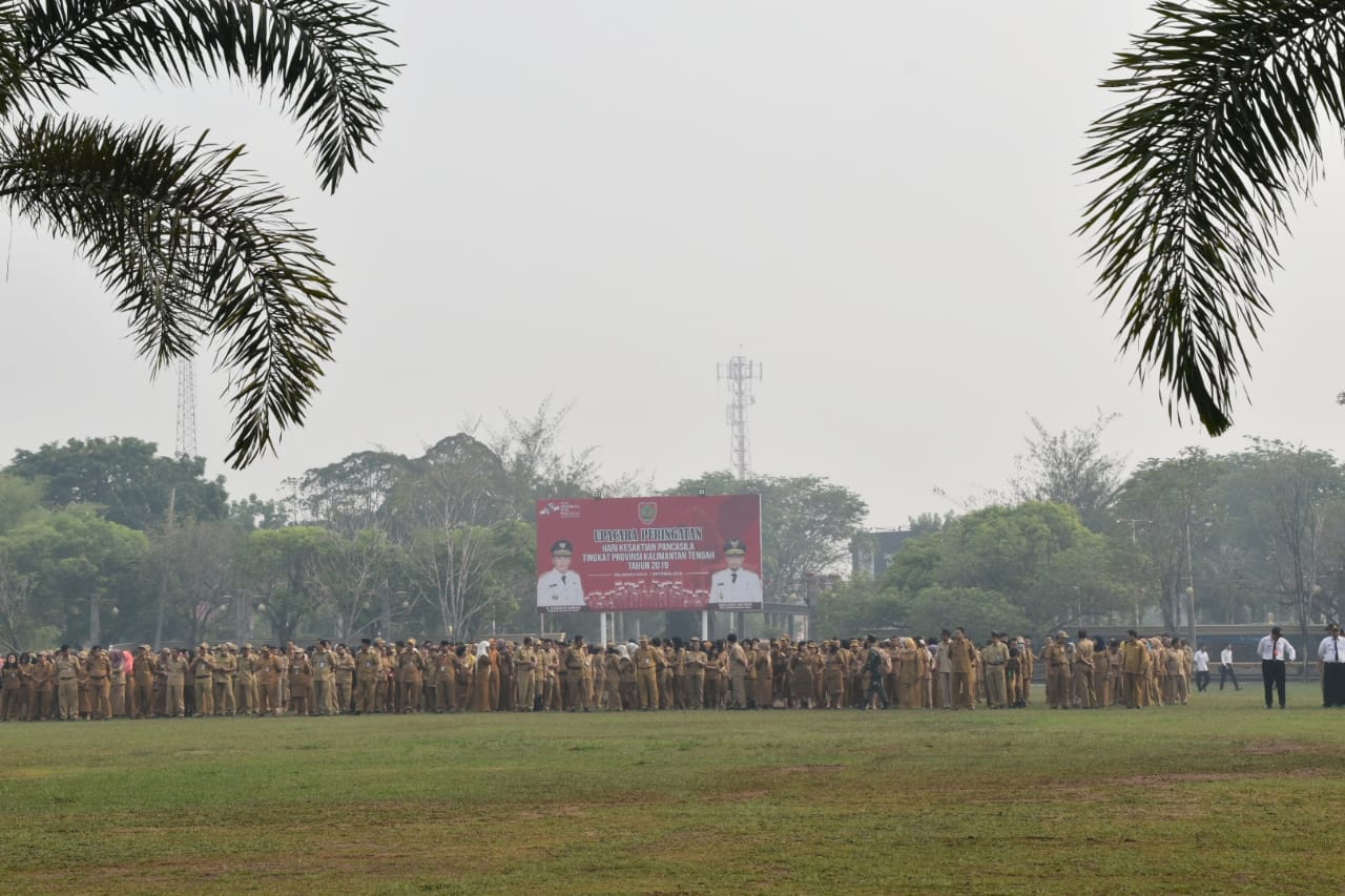 Upacara Peringatan Hari Kesaktian Pancasila Tingkat Prov. Kalteng Digelar di Kantor Gubernur