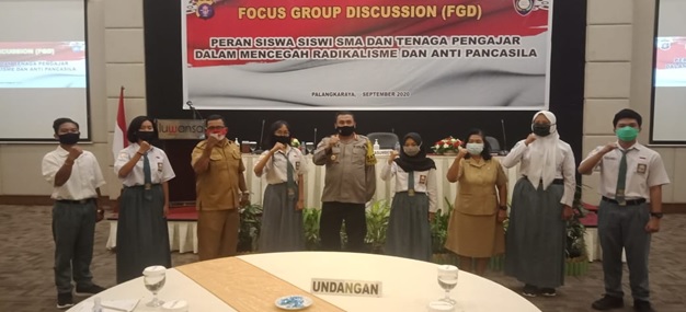 Perwakilan Siswa SMA Negeri 1 Palangka Raya  Ikuti Focus Group Discussion (FGD)