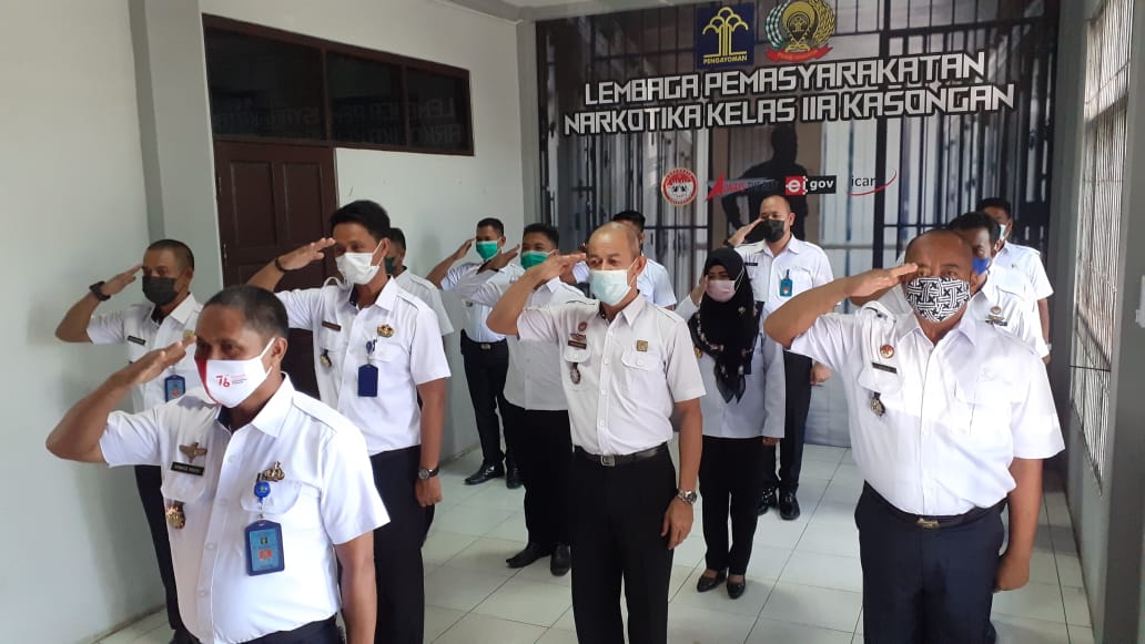 Lapas Narkotika Kasongan Ikuti Upacara Hari Kesaktian Pancasila