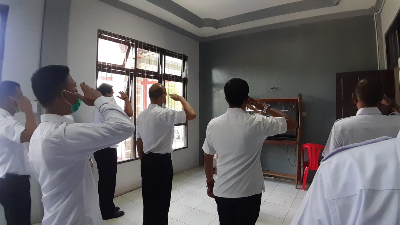 Lapas Narkotika Kasongan Ikuti Upacara Hari Kesaktian Pancasila