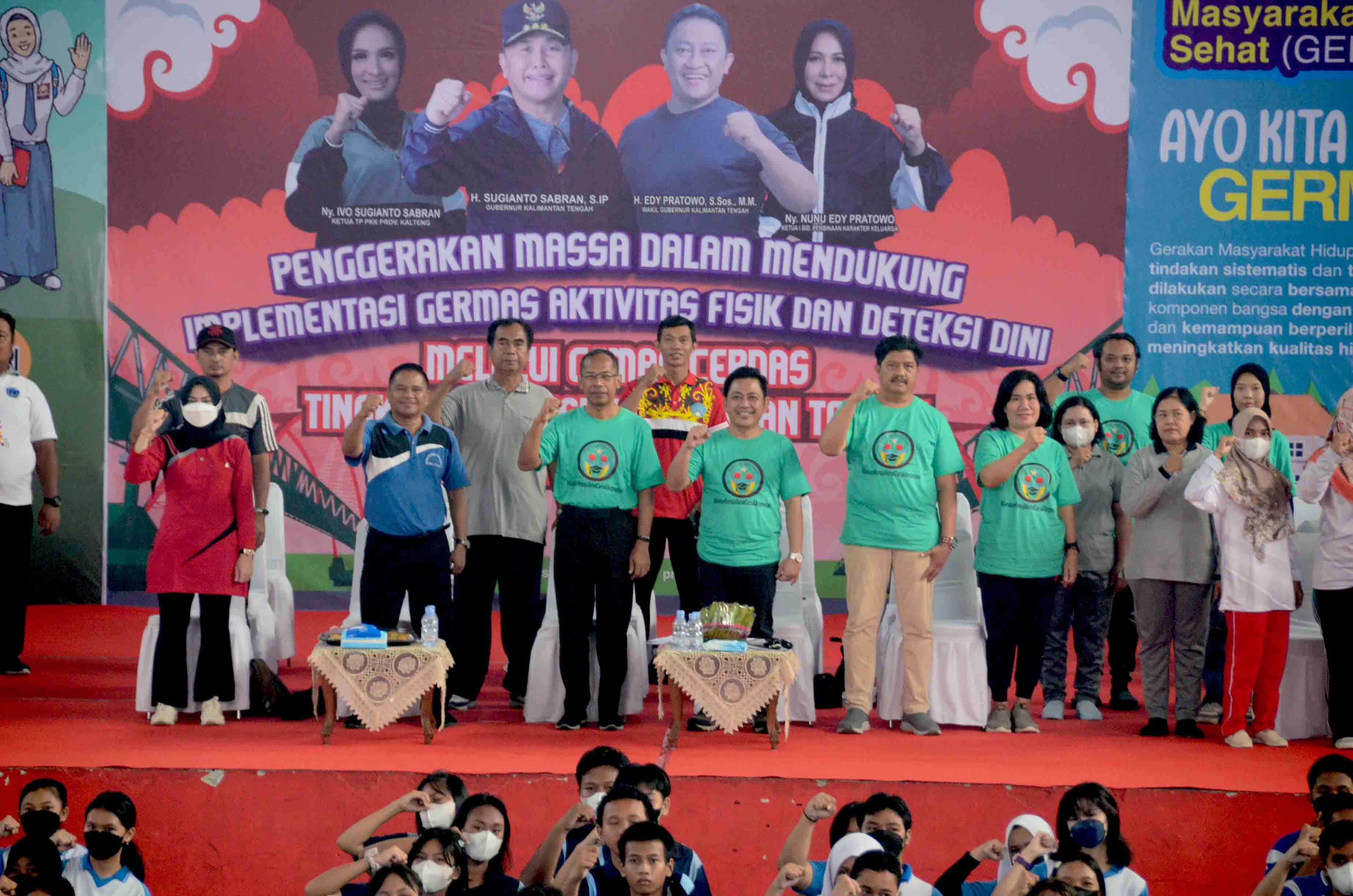 Melalui Gemas Cerdas, Dinkes Prov Kalteng Gelar Penggerakan Massa Dalam Mendukung Implementasi Germas