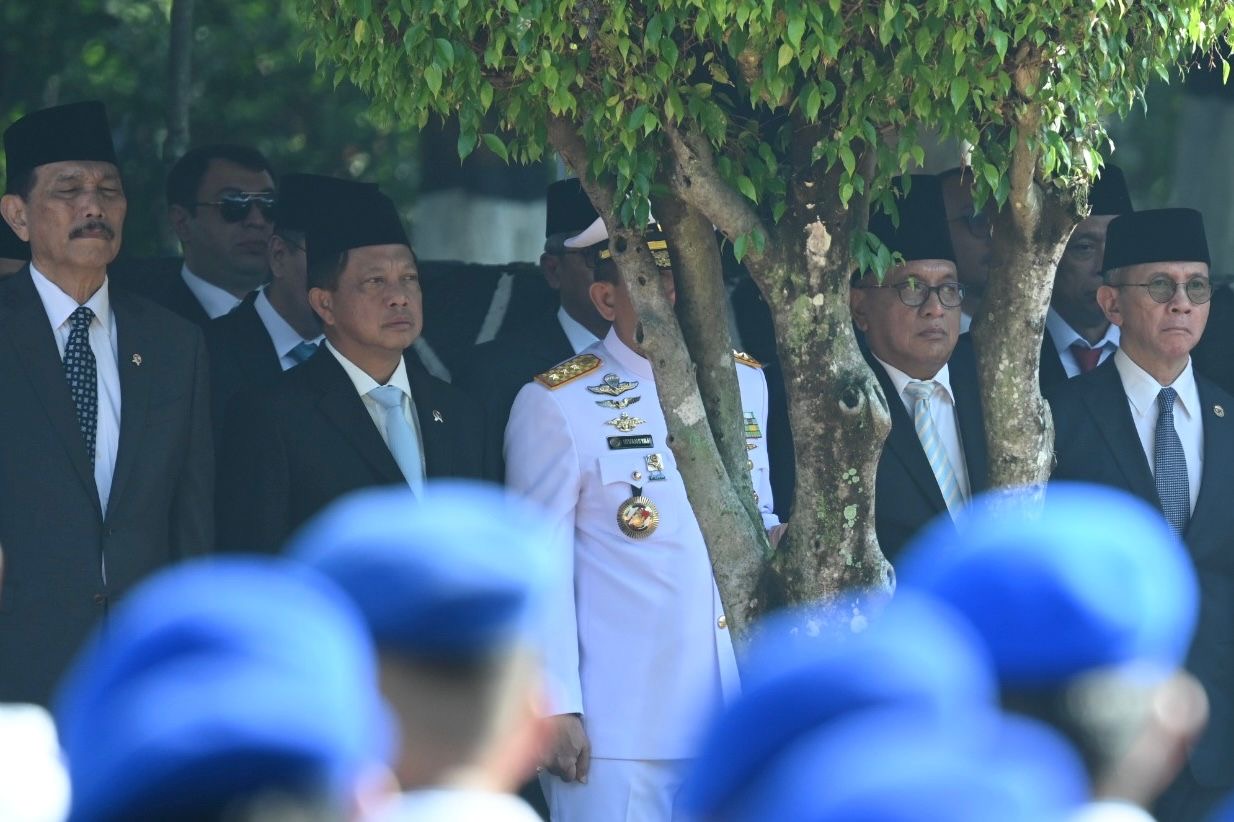 Perdana Dipimpin Presiden Prabowo, Mendagri Hadiri Upacara Peringatan Hari Kesaktian Pancasila di Lubang Buaya