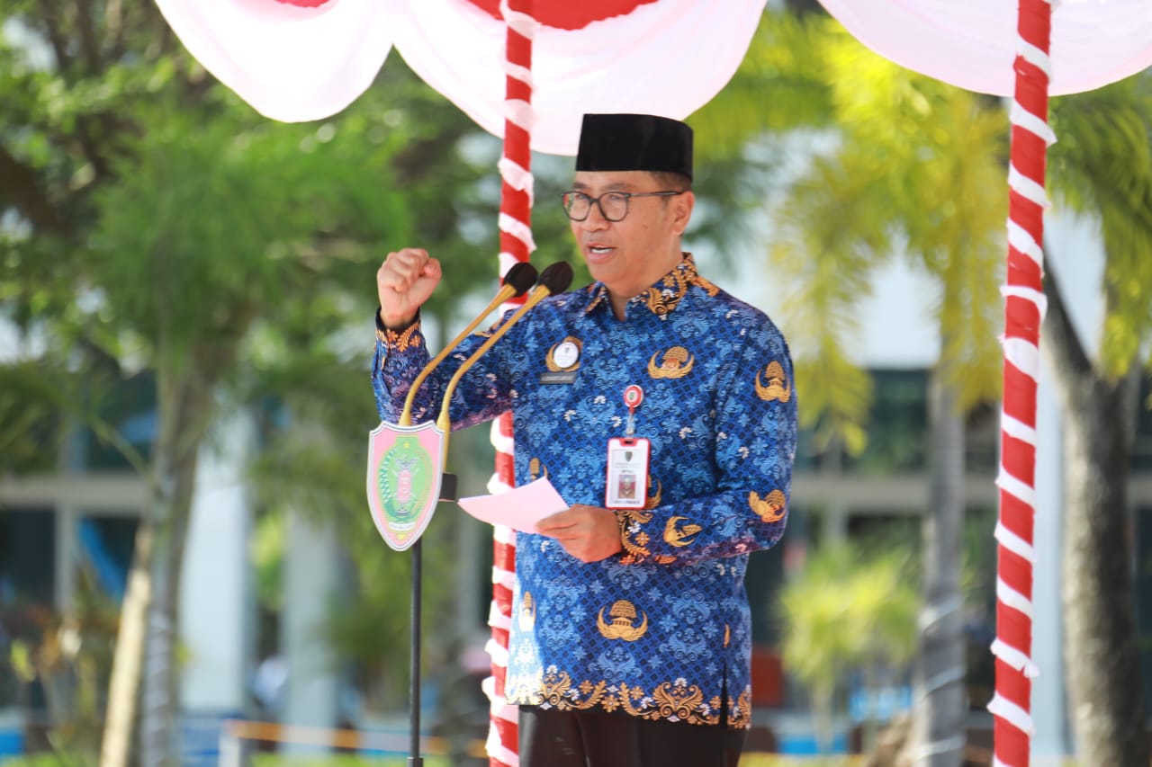 Pj. Sekda Kalteng Leonard S. Ampung Pimpin Upacara Hari Kesaktian Pancasila 2025