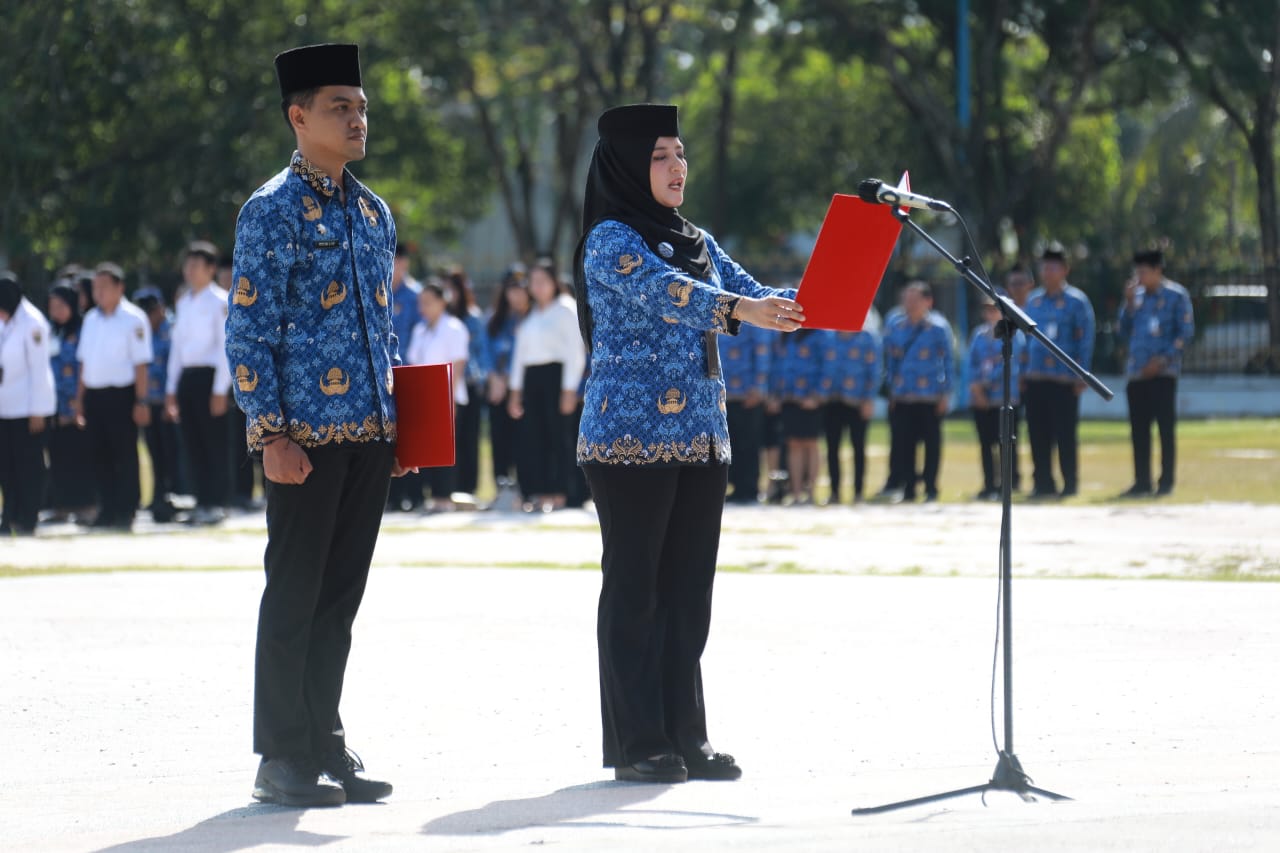 Pj. Sekda Kalteng Leonard S. Ampung Pimpin Upacara Hari Kesaktian Pancasila 2025