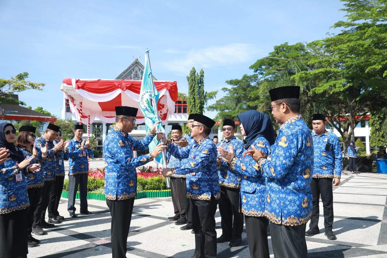 Pelepasan 123 Atlet Korpri Kalteng ke Pornas XVII Palembang, Targetkan Prestasi Lebih Baik