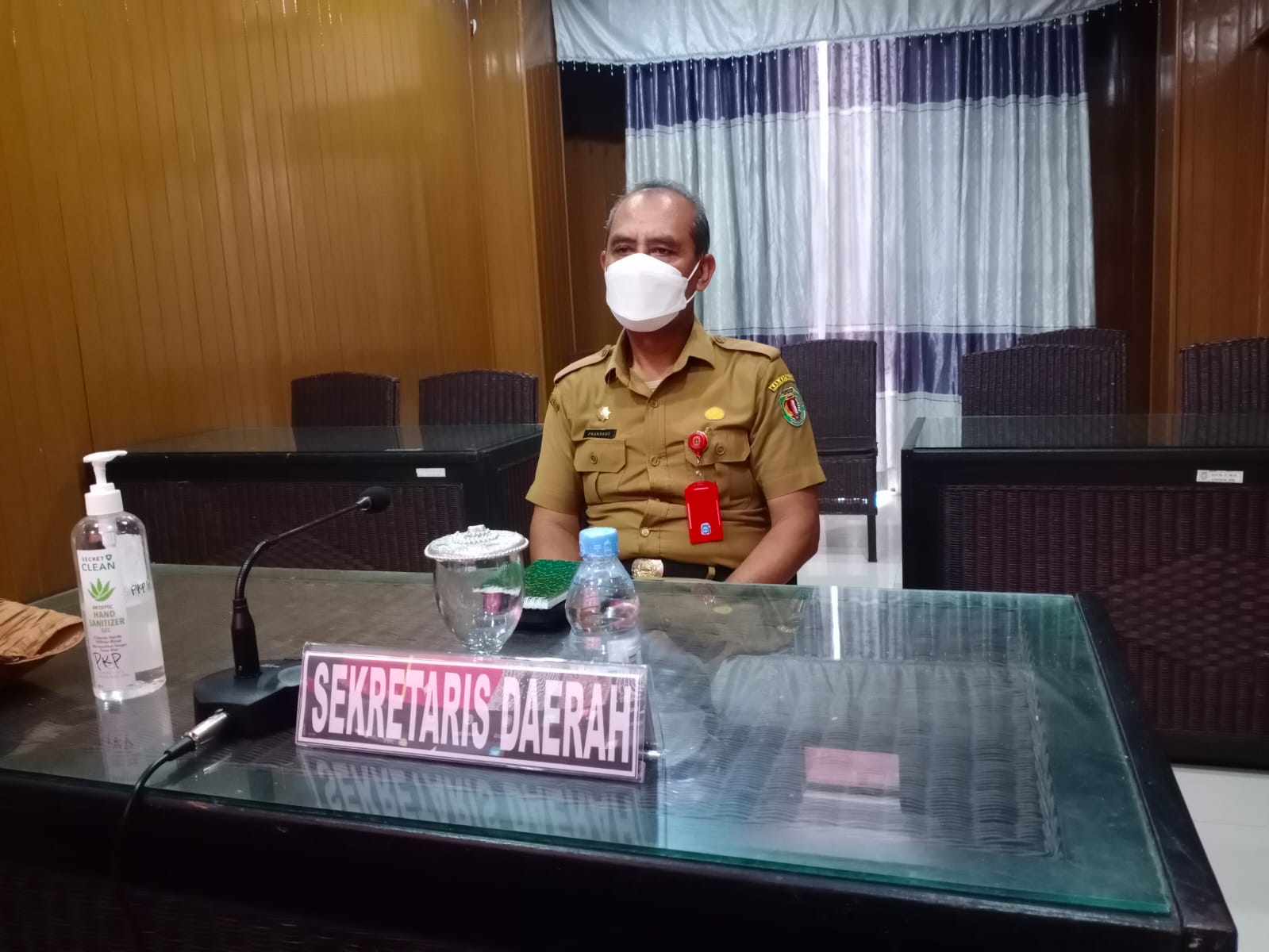 Sekda Katingan Hadiri Webinar Economic Leadership Regional Government Leaders 