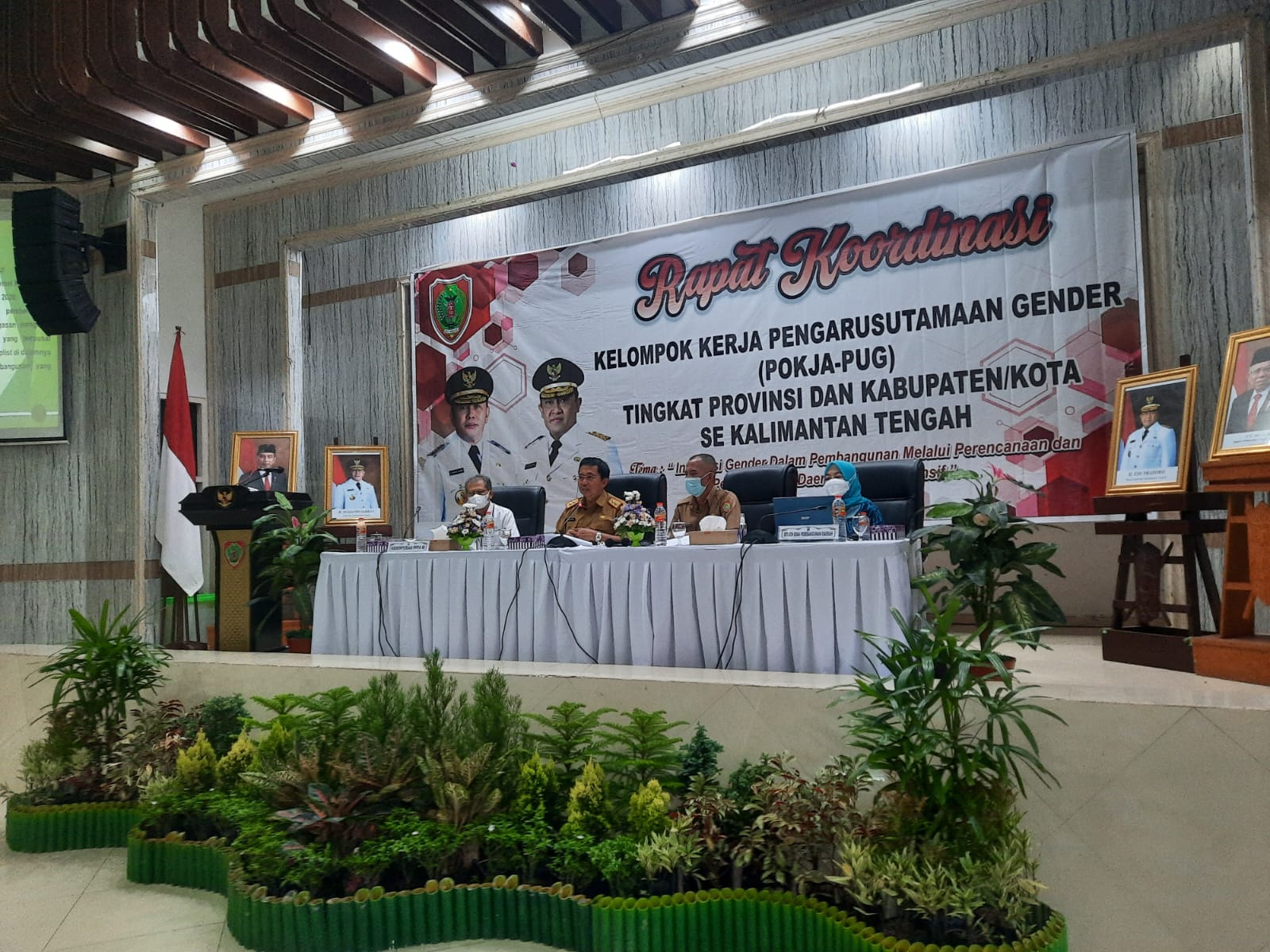 Asisten Pemkesra Katma F. Dirun Buka Rakor Pokja PUG Tingkat Provinsi dan Kabupaten/Kota se-Kalteng