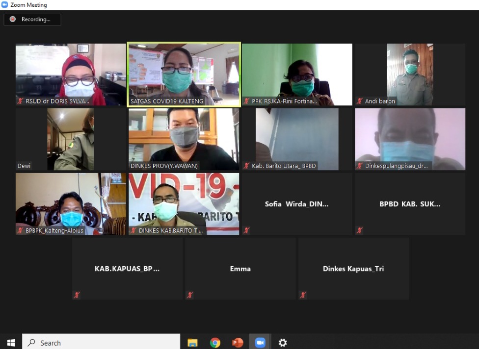 Rapat Koordinasi Evaluasi Mingguan Penanganan Covid-19 Minggu V November 2020
