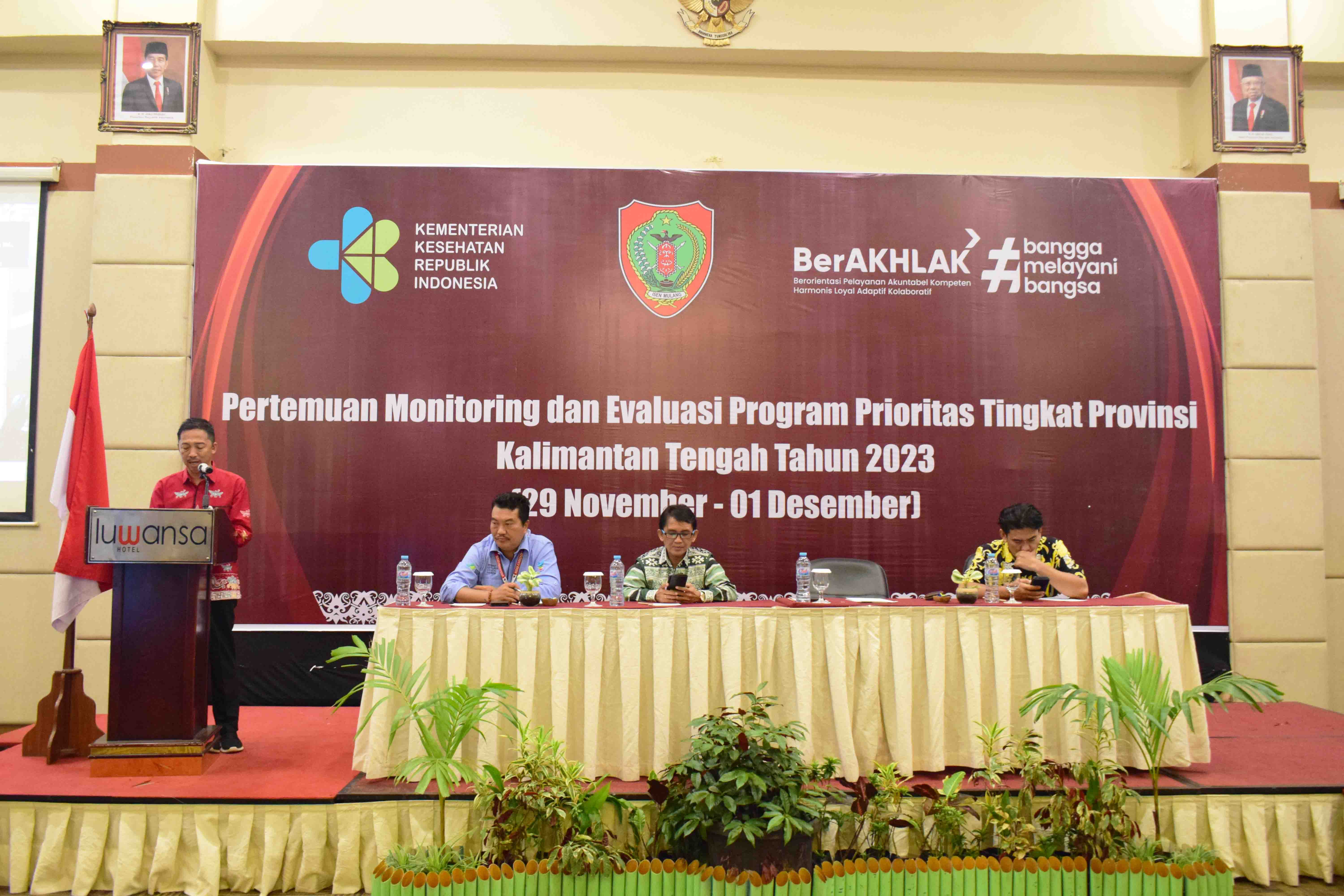 Dinkes Gelar Monev Program Prioritas dan Evaluasi Krisis Kesehatan di Provinsi Kalimantan Tengah