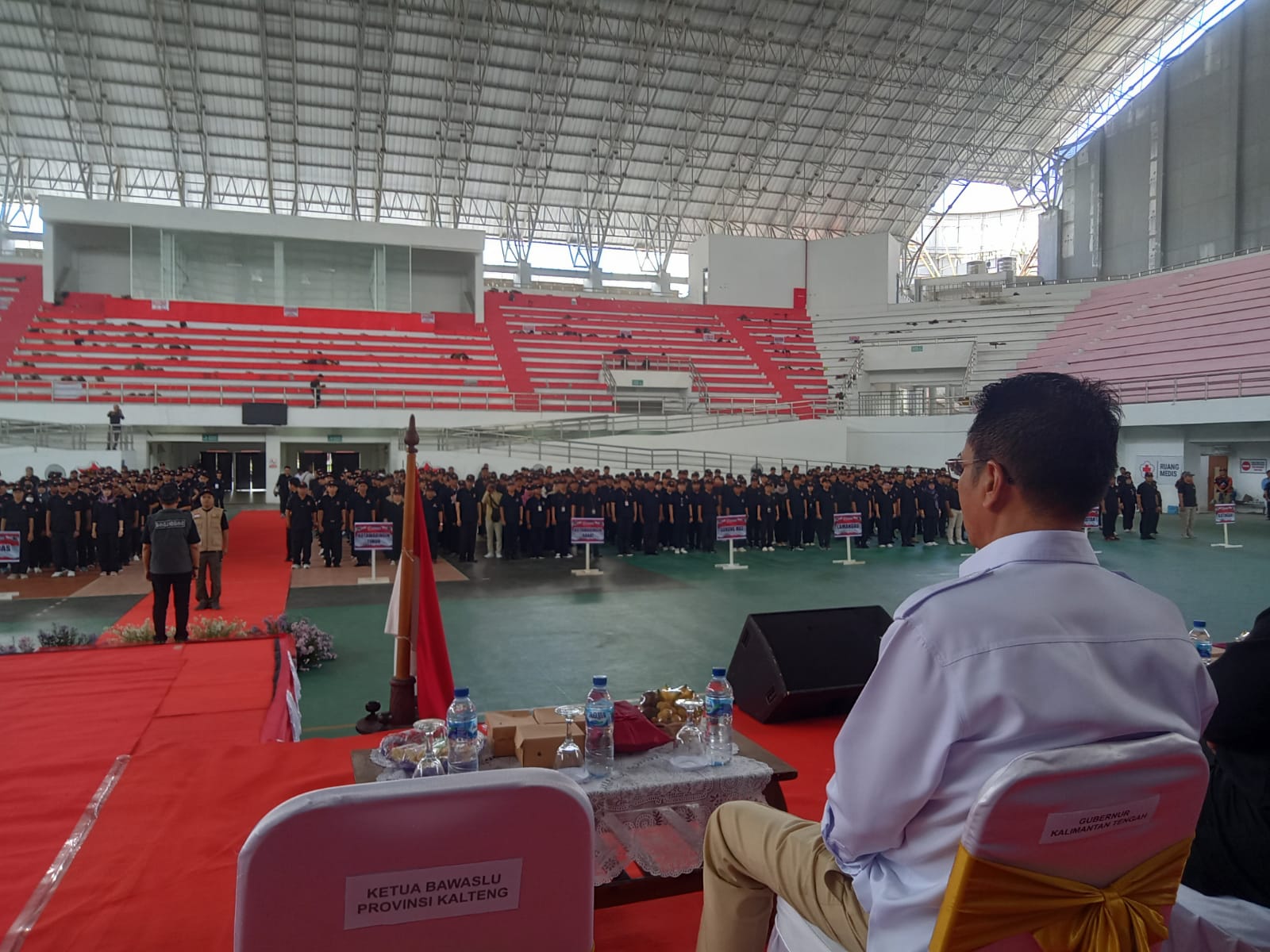 Badan Kesbangpol Prov. Kalteng Hadiri Apel Siaga Pengawasan Pemilu 2024
