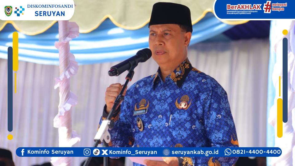 Upacara HUT ke-54 KORPRI, Wabup Seruyan Ajak ASN Perkuat Integritas