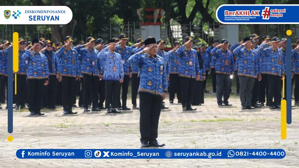 Upacara HUT ke-54 KORPRI, Wabup Seruyan Ajak ASN Perkuat Integritas