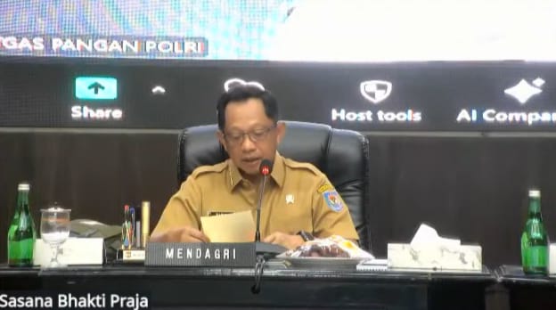 Ikuti Rakor Bersama Mendagri, Wagub Edy Pratowo Tegaskan Kesiapan Kalteng Sambut Nataru
