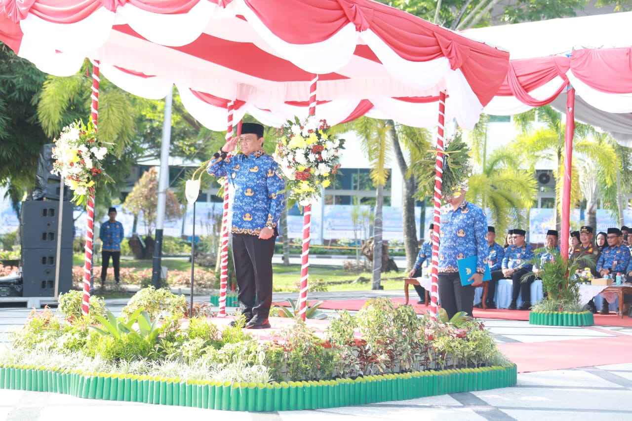 Upacara HUT ke-54 KORPRI, Wagub Edy Pratowo Ajak ASN Siaga dan Junjung Integritas