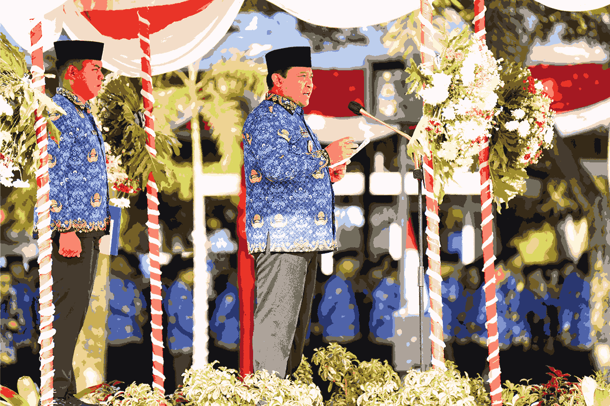 Wagub Kalteng Serahkan SK PPPK Tahap II dan Paruh Waktu Usai Upacara HUT ke-54 KORPRI