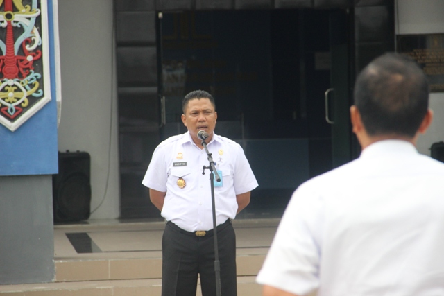 Apel Pagi Perdana Awal Tahun 2019 Kanwil Kemenkumham Kalteng Di Pimpin Kadiv Administrasi Baru 